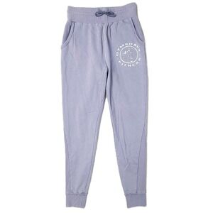 Gymshark Jogger Pants S Purple‎  French Terry Spell-Out Pull-On Fitness Bottoms